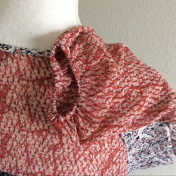 Lucky Brand | Popover Allover Print Blouse - Picture 5 of 7